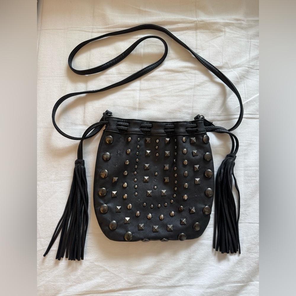 Studied cross body bag